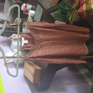 Nine West Rust Lace Trim Cami